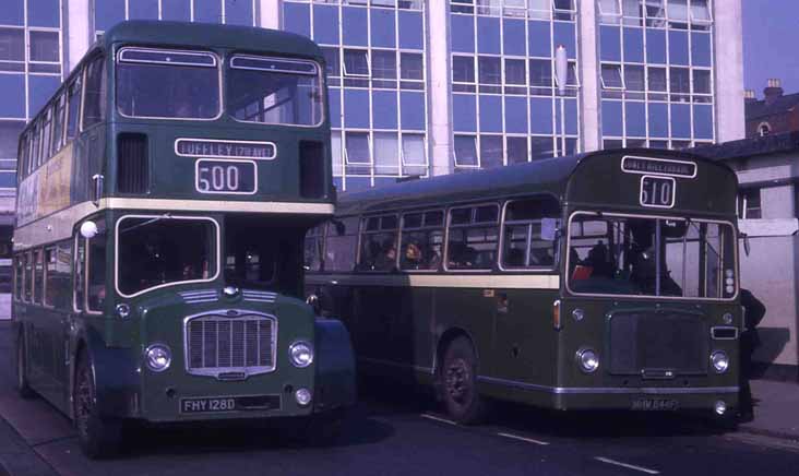 Bristol Omnibus Bristol Lodekka FLF6G ECW 7258 & RELL6L G1045